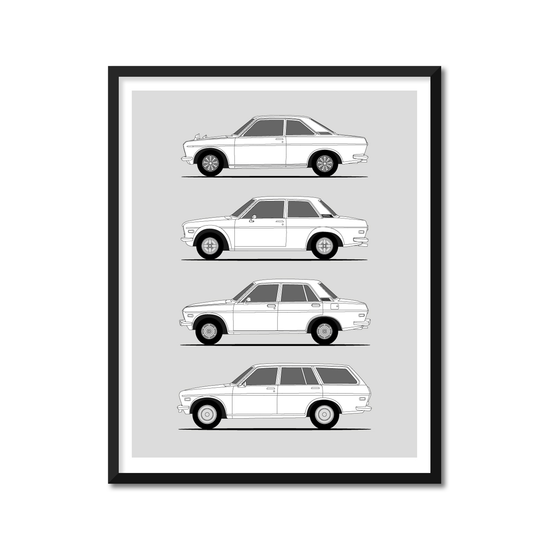 Datsun 510 Generations (Side Profile)