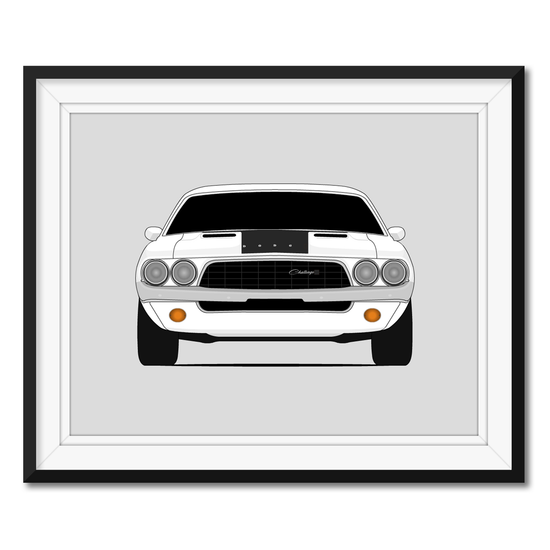 Dodge Challenger (Stripes) (1973-1974) 1st Generation Poster