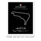 Autodromo Hermanos Rodriguez F1 Formula 1 Race Track Poster
