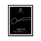 Baku City Circuit F1 Formula 1 Race Track Poster