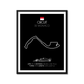 Circuit de Monaco F1 Formula 1 Race Track Poster