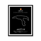 Circuit de Spa Francorchamps F1 Formula 1 Race Track Poster