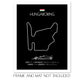 Hungaroring F1 Formula 1 Race Track Poster