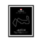 Marina Bay Street Circuit F1 Formula 1 Race Track Poster