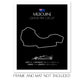 Melbourne Grand Prix Circuit F1 Formula 1 Race Track Poster