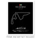 Yas Marina Circuit F1 Formula 1 Race Track Poster