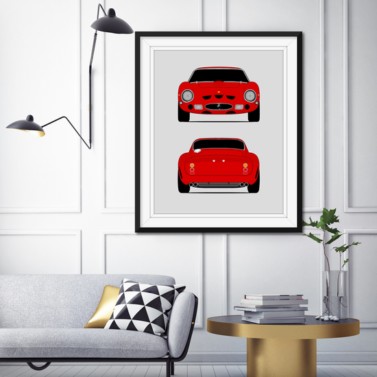 Ferrari 250 GTO (1962-1964) (Front and Rear) Poster
