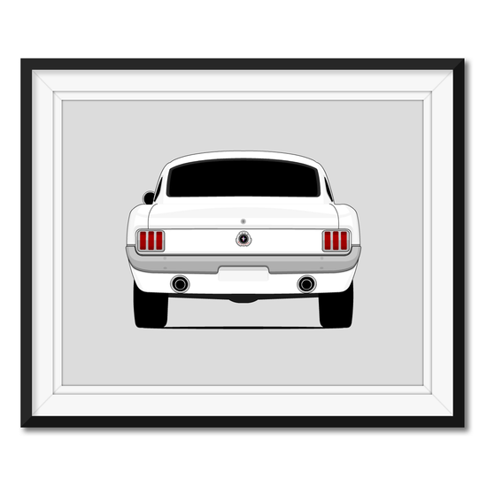 Ford Mustang GT (1964-1966) (Rear) Poster