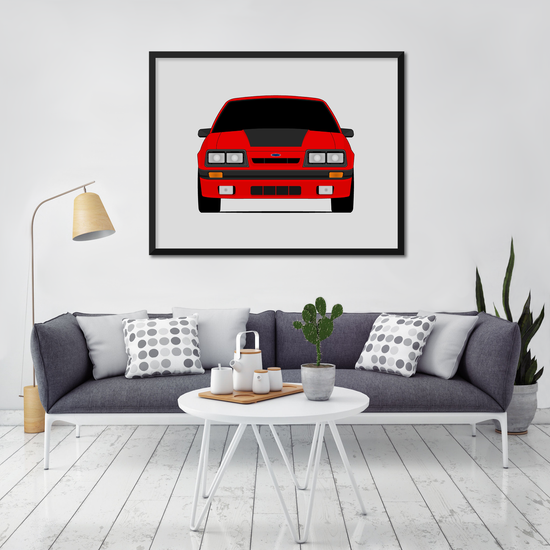 Ford Mustang Fox Body (1985-1986) Poster