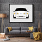 Ford Mustang 5. 0 Fox Body GT Hatchback (1987-1993) Poster