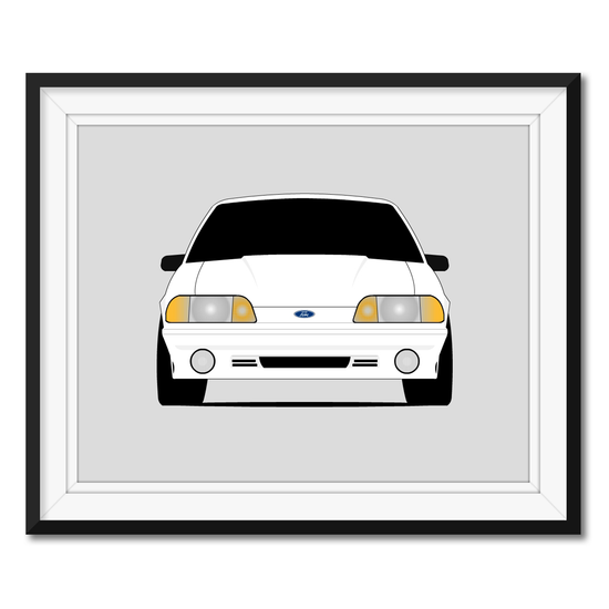 Ford Mustang 5. 0 Fox Body GT Hatchback (1987-1993) Poster