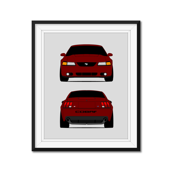 Ford Mustang SVT Cobra Terminator SN95 (2003-2004) (Front and Rear) Poster