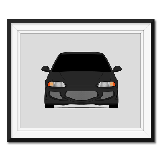 Honda Civic EJ1 Si (1991-1995) 5th Generation from the Fast and the Furious Poster