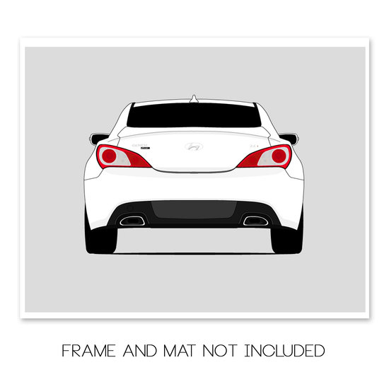 Hyundai Genesis Coupe (2009-2012) (Rear) Poster
