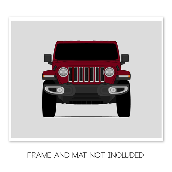 Jeep Wrangler JL (2018-Present) 4th Generation Poster