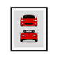 Mazda Miata MX-5 NB (1998-2005) (Front and Rear) Poster