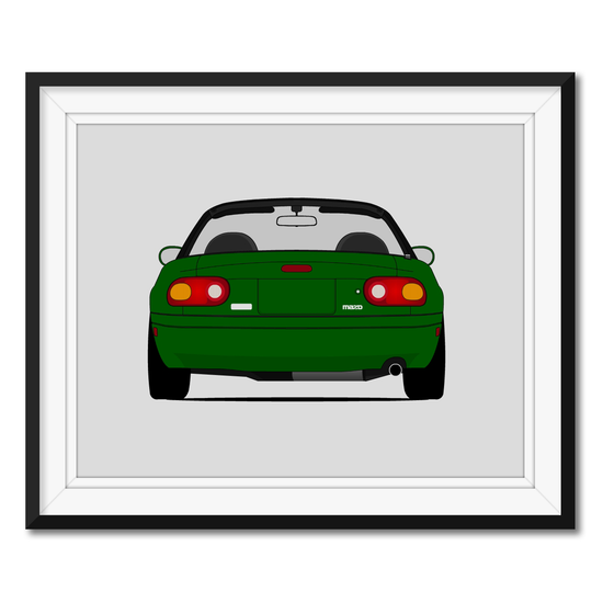 Mazda Miata MX-5 NA (1989-1997) (Rear) Poster