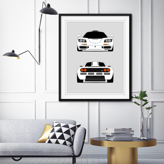 McLaren F1 (1993-1998) (Front and Rear) Poster