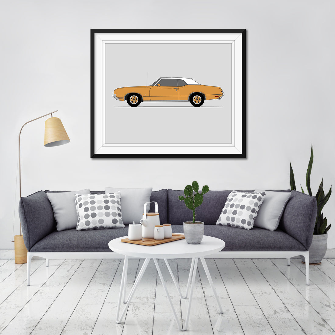 Oldsmobile Cutlass (1968-1972) (Side Profile) Poster