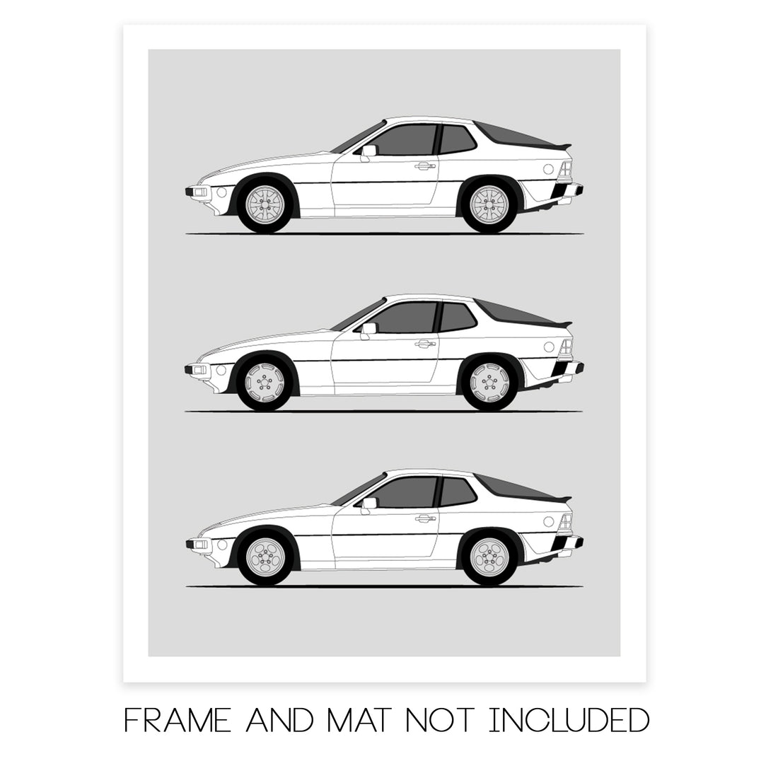 Porsche 924 Generations (Side Profile)