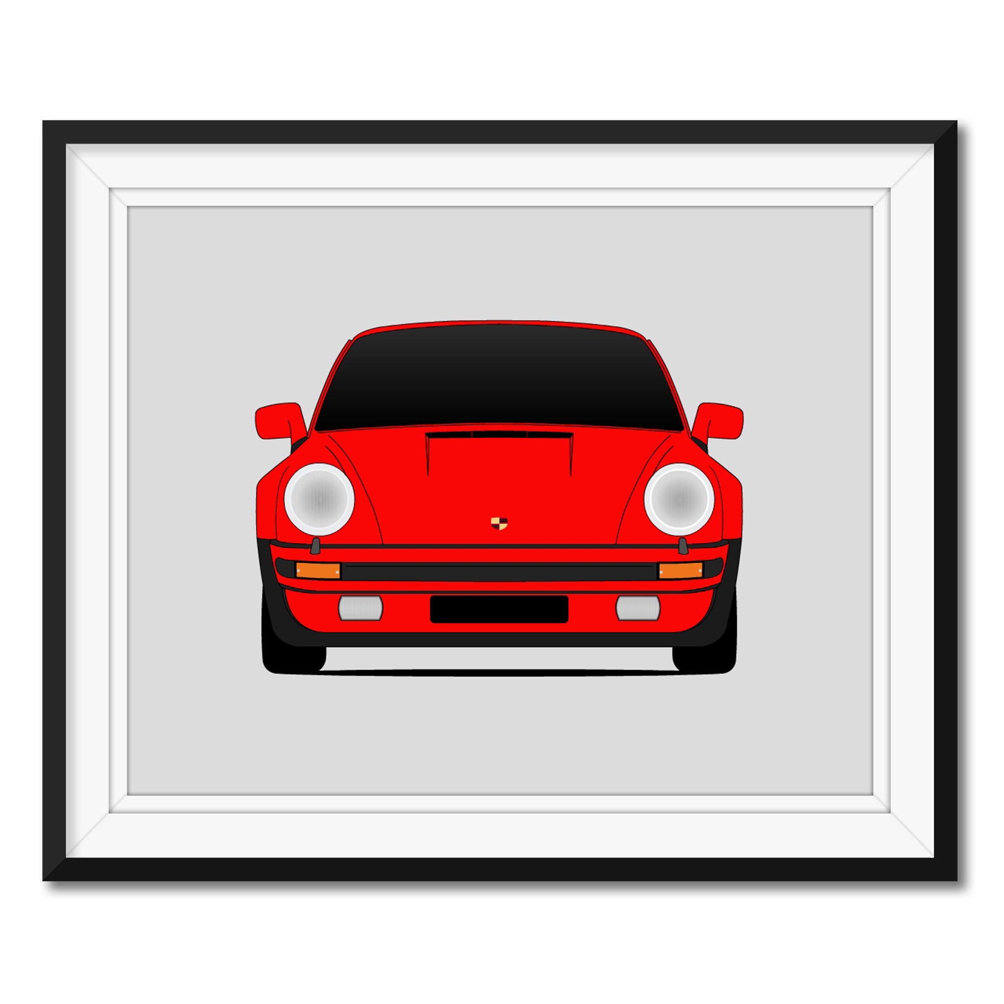 Porsche 930 (911 Turbo) (1975-1984) Car Poster – Custom Car Posters