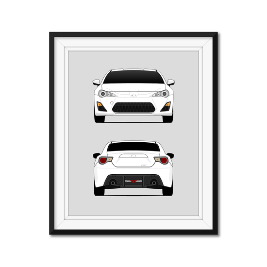 Scion FR-S (2012-2016) (Front and Rear) (FT86) Poster