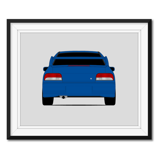 Subaru STI G1 (1998-2000) (Rear) 1st Generation Poster