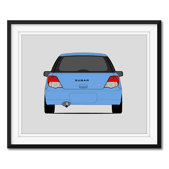 Subaru Impreza Wagon G2 (2000-2002) Bugeye (Rear) Poster