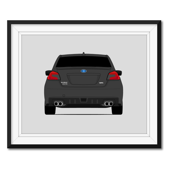 Subaru WRX G4 (2015-2017) (Rear) 4th Generation Poster
