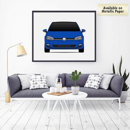 Volkswagen Golf Mk7 (2015-2017) Poster