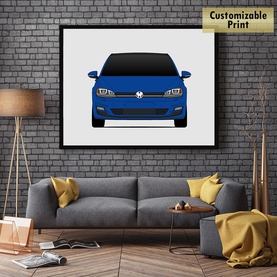 Volkswagen Golf Mk7 (2015-2017) Poster