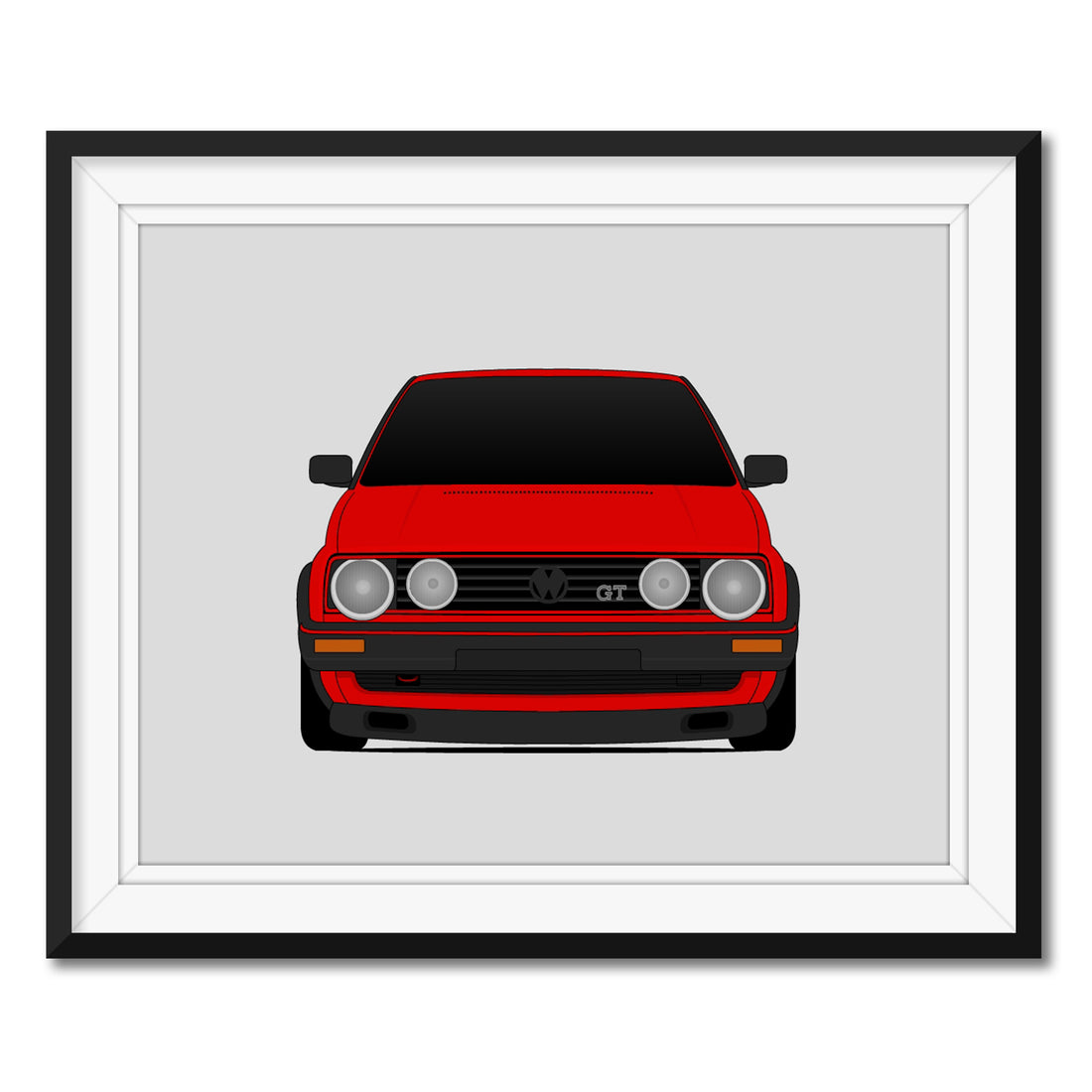 Volkswagen Golf GTI MK2 (1984-1992) 2nd Generation Poster