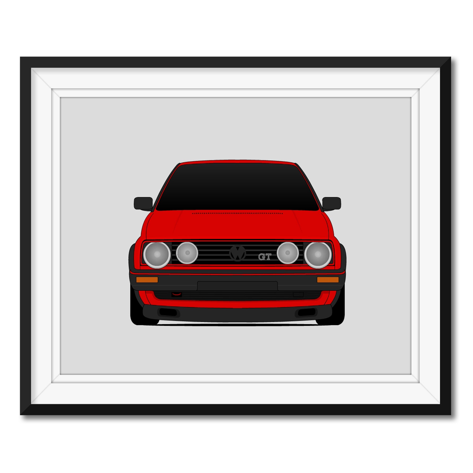 Volkswagen Golf GTI MK2 (1984-1992) 2nd Generation Poster