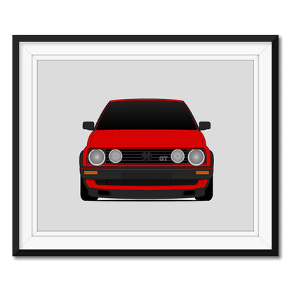 Volkswagen Golf GTI MK2 (1984-1992) 2nd Generation Poster