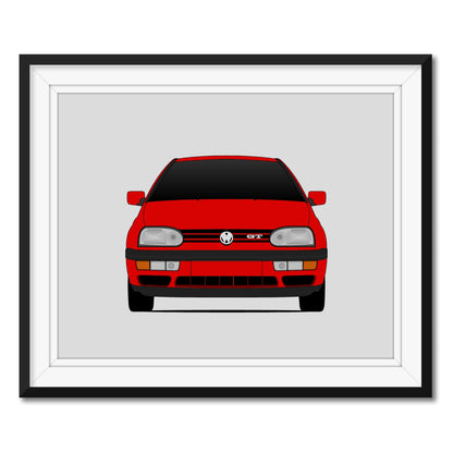 Volkswagen Golf GTI MK3 (1992-1998) 3rd Generation Poster