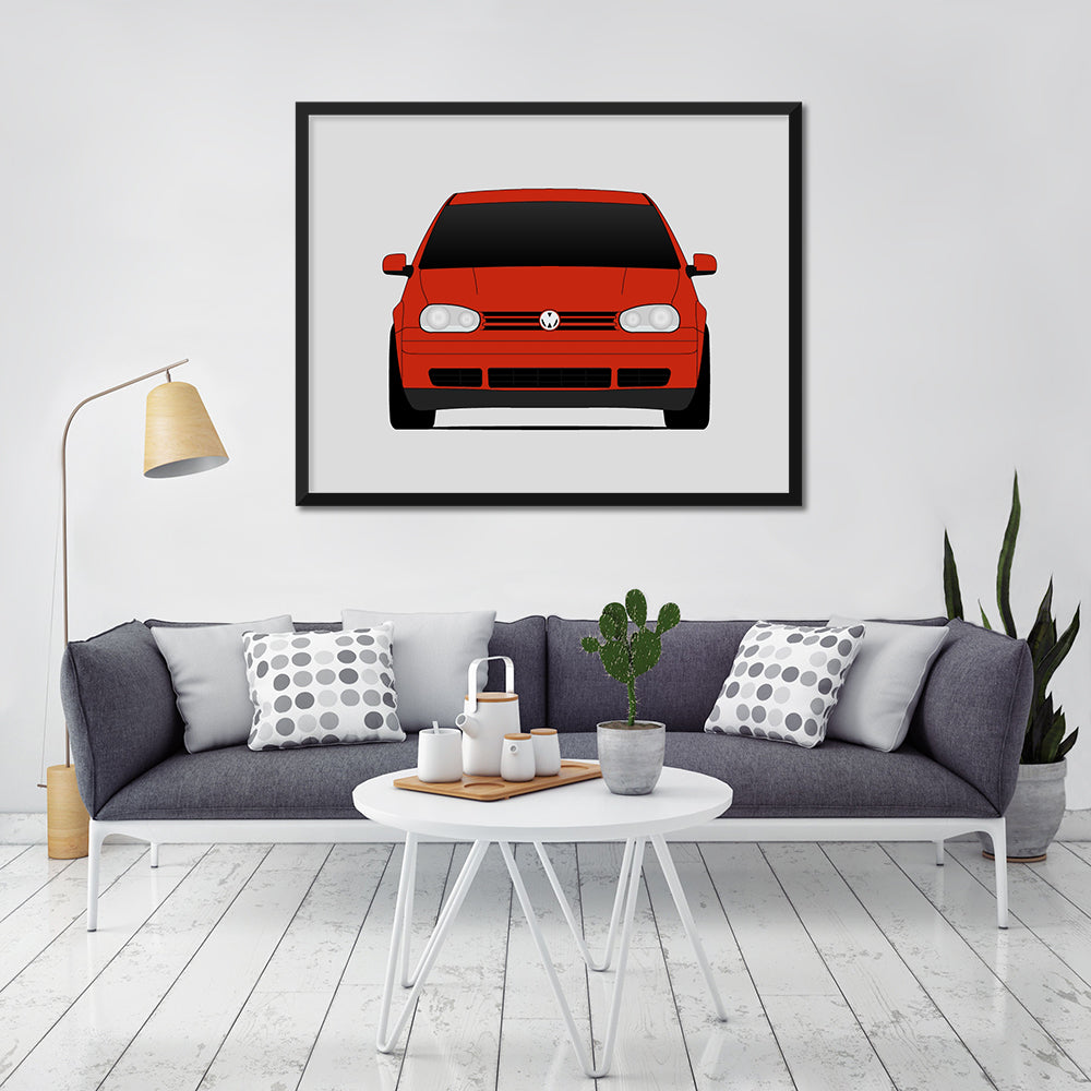 Volkswagen Golf GTI MK4 R32 (1998-2003) 4th Generation Poster