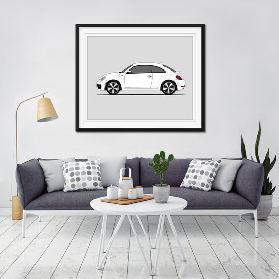 Volkswagen Beetle A5 (2011-2016)(Side Profile) Poster