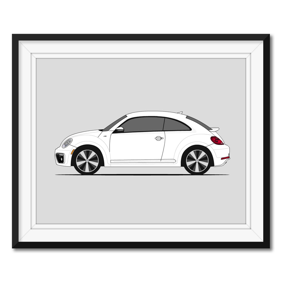 Volkswagen Beetle A5 (2011-2016)(Side Profile) Poster